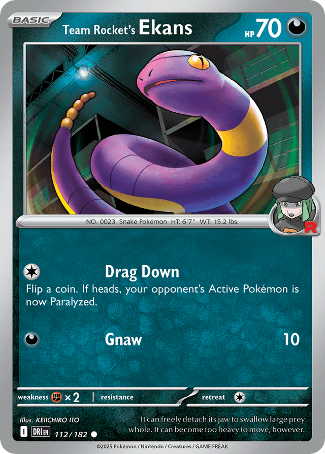 Team Rocket's Ekans SV10-112