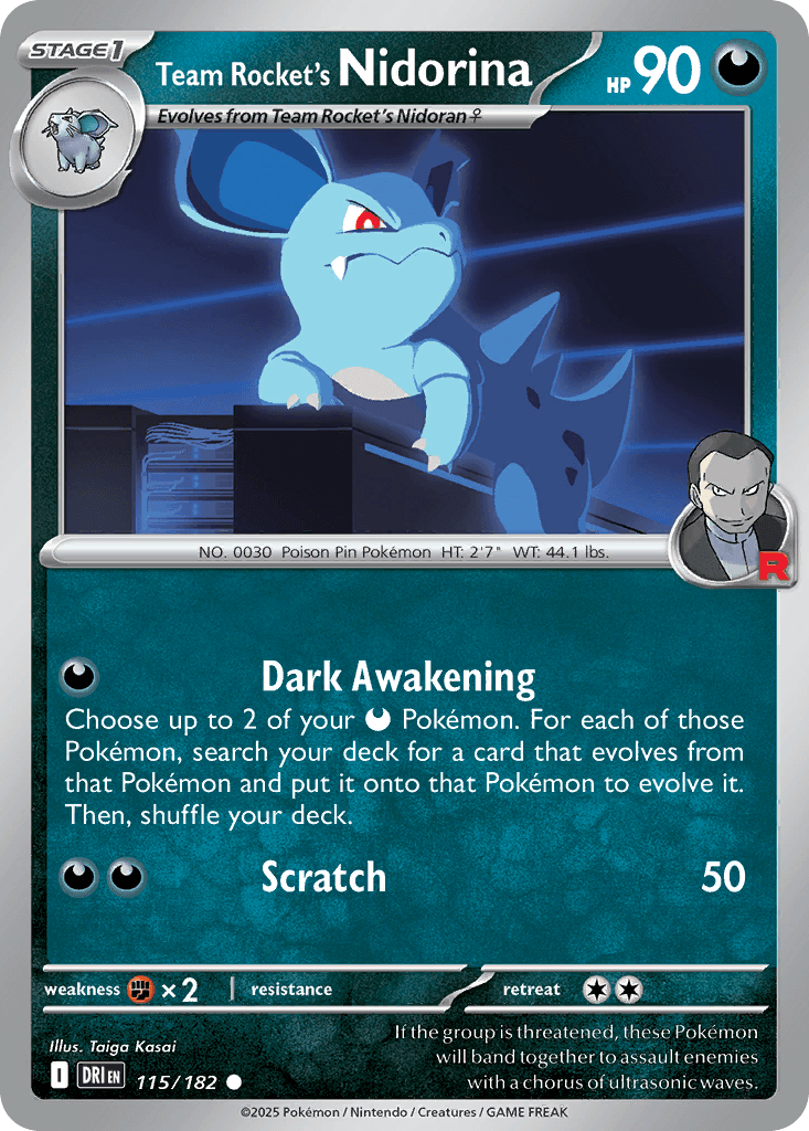 Team Rocket's Nidorina SV10-115