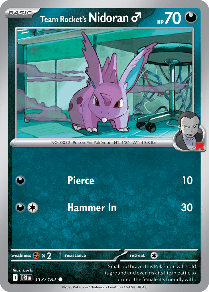 Team Rocket's Nidoran♂ SV10-117