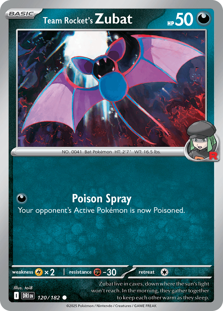 Team Rocket's Zubat SV10-120