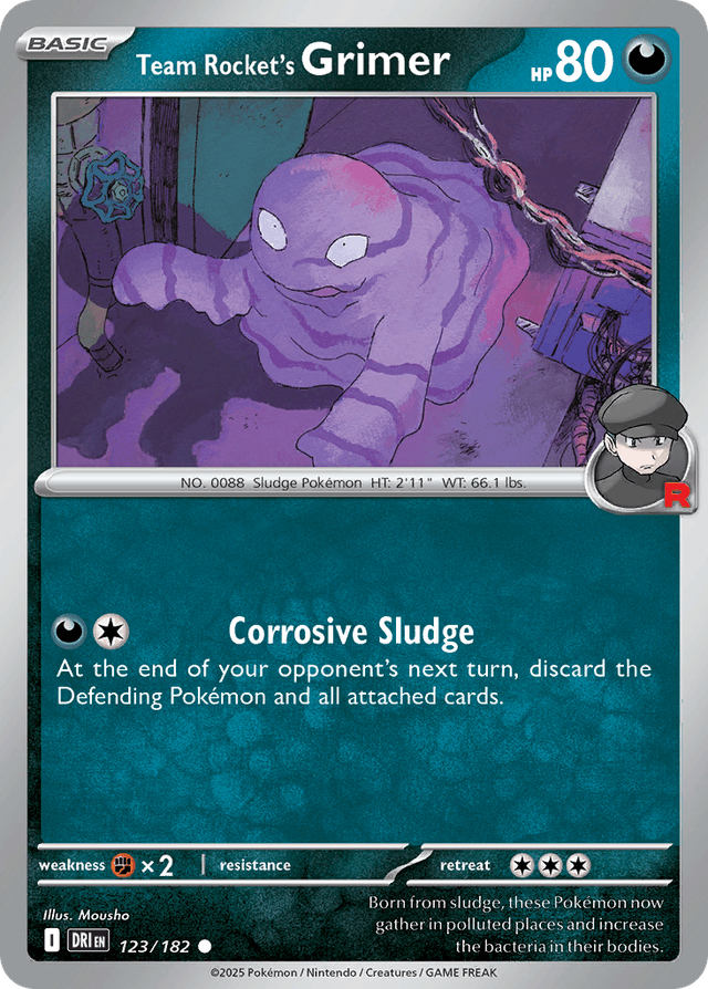 Team Rocket's Grimer SV10-123