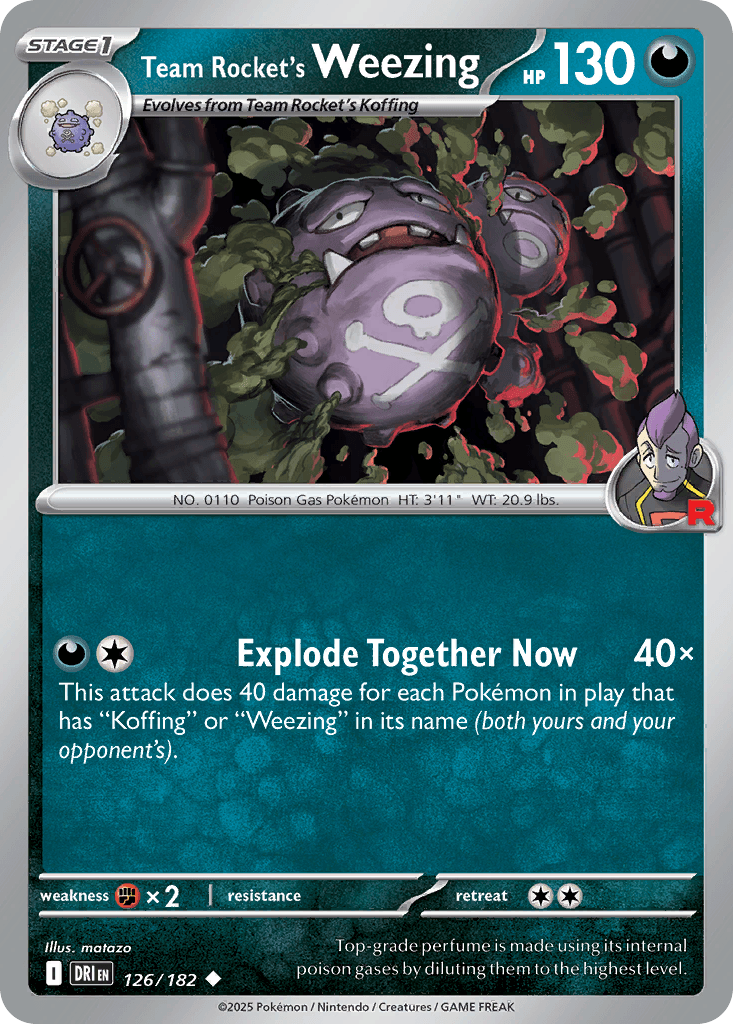 Team Rocket's Weezing SV10-126