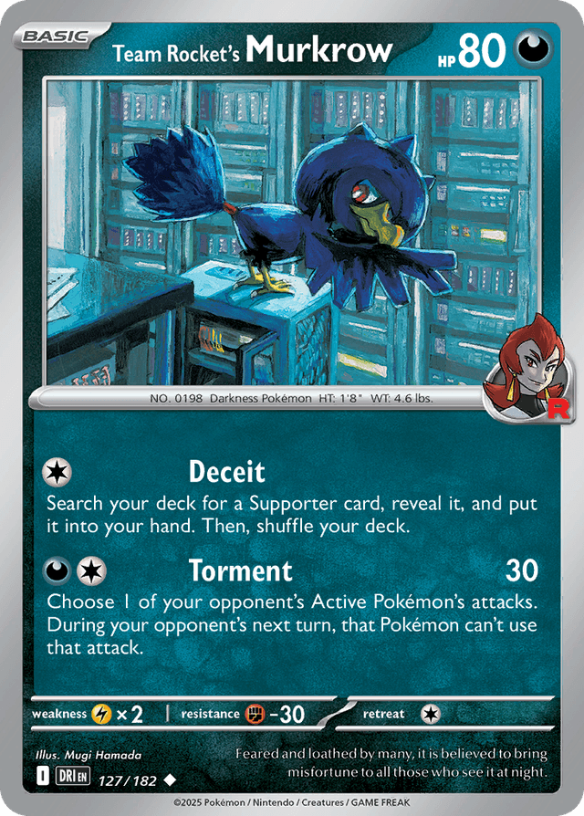 Team Rocket's Murkrow SV10-127
