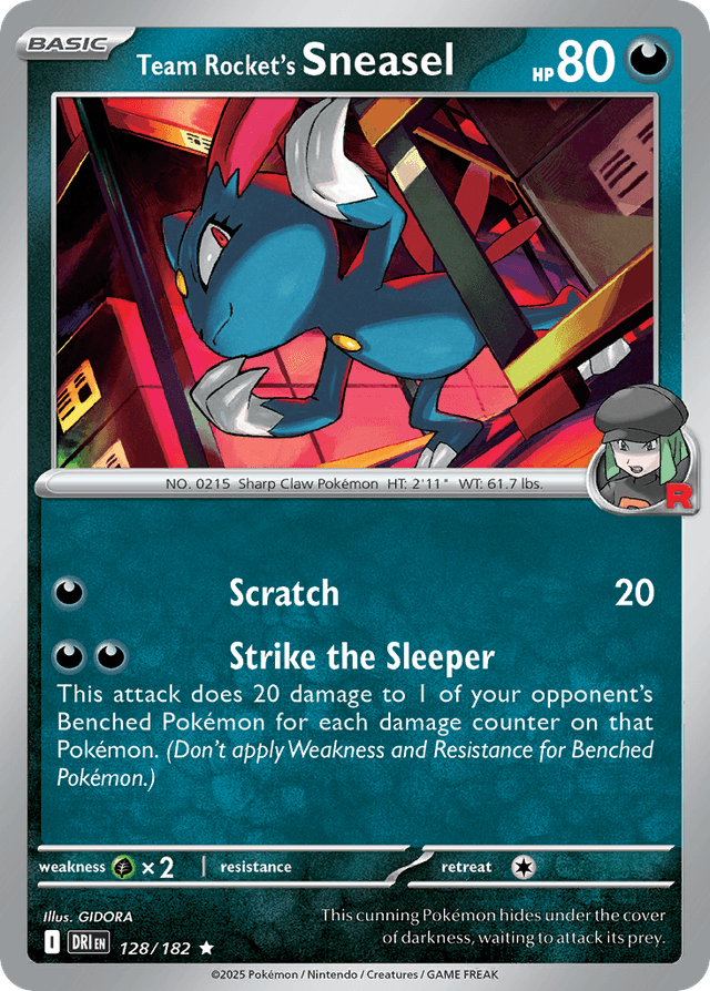 Team Rocket's Sneasel SV10-128