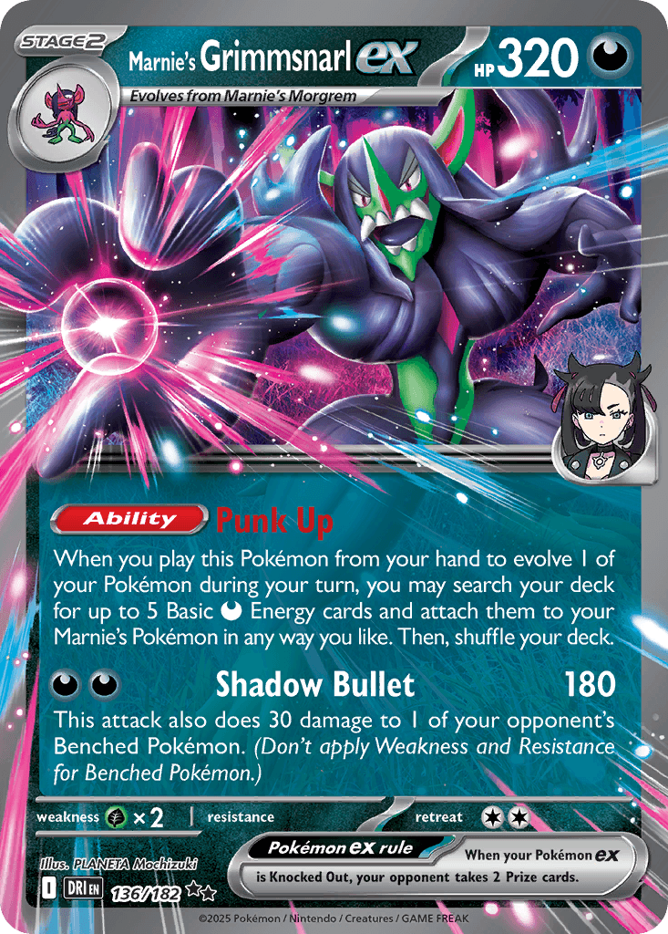 Marnie's Grimmsnarl ex SV10-136