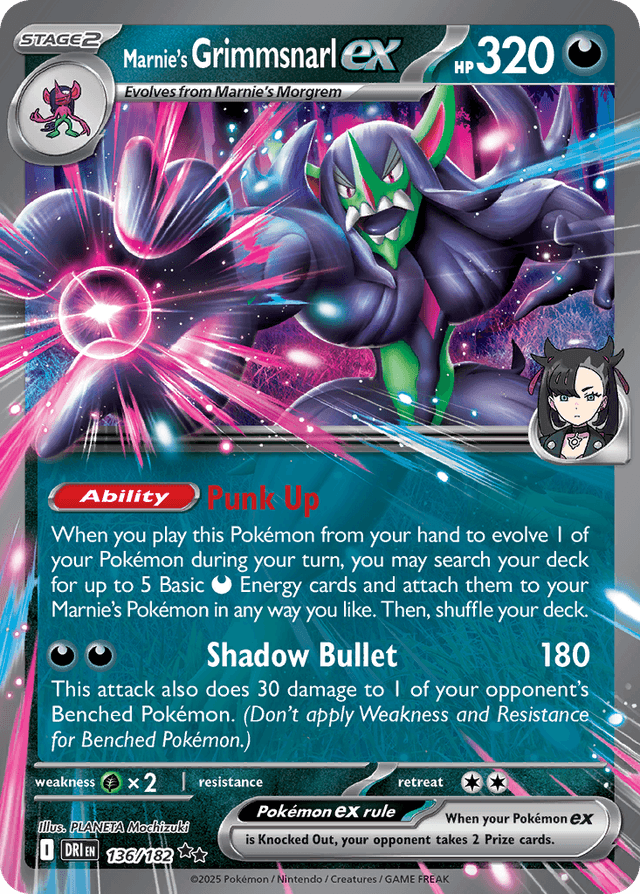 Marnie's Grimmsnarl ex SV10-136