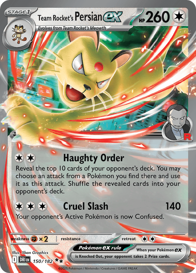 Team Rocket's Persian ex SV10-150