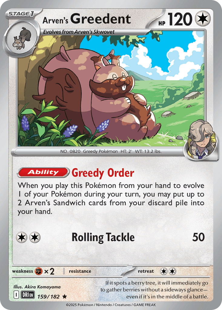 Arven's Greedent SV10-159