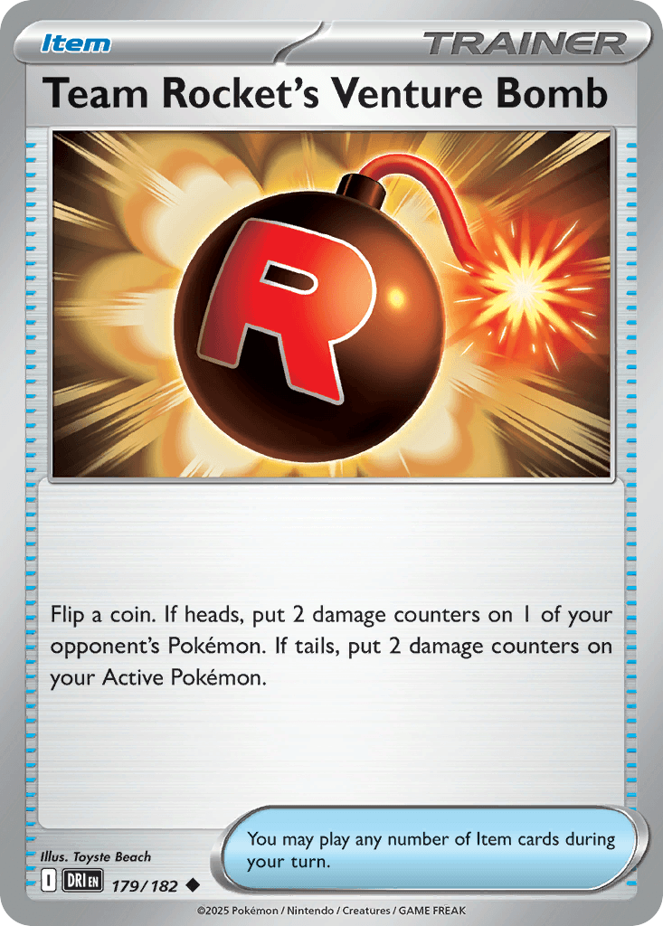 Team Rocket's Venture Bomb SV10-179