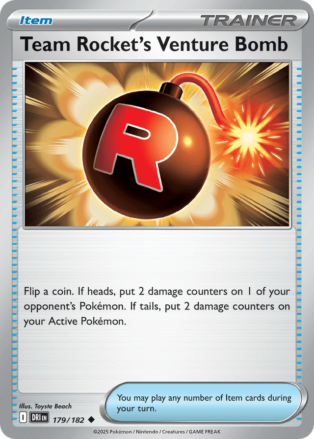 Team Rocket's Venture Bomb SV10-179