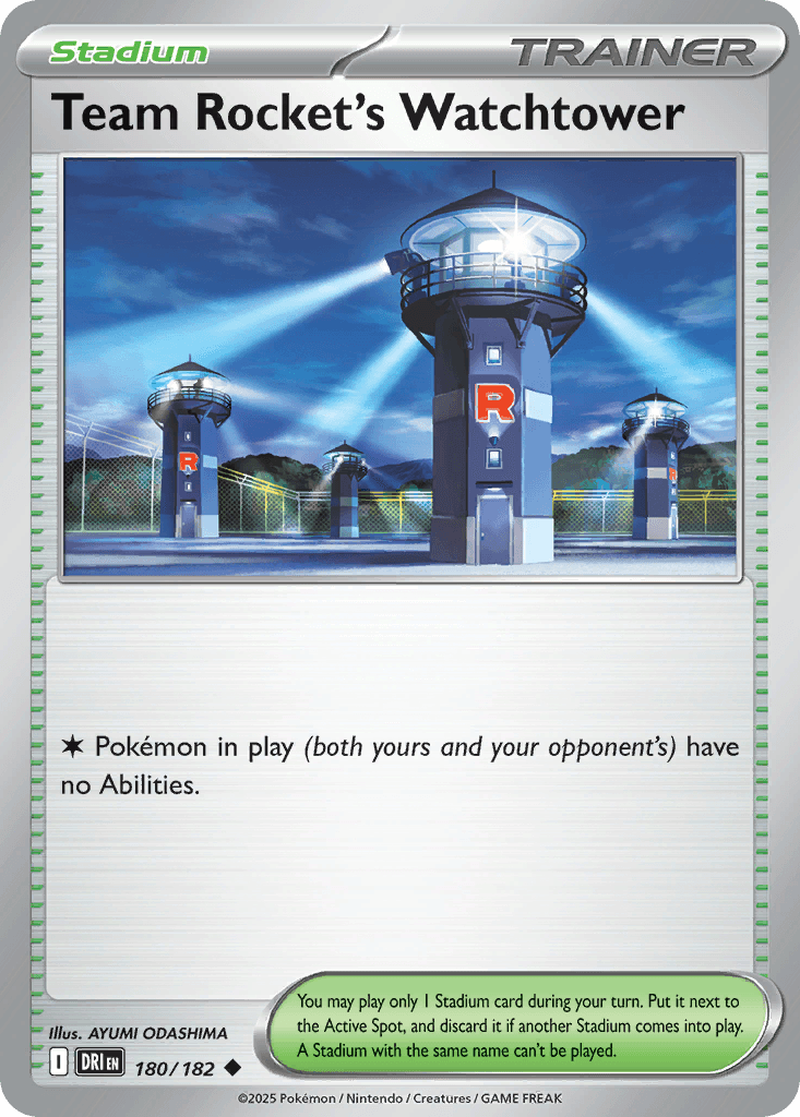 Team Rocket's Watchtower SV10-180