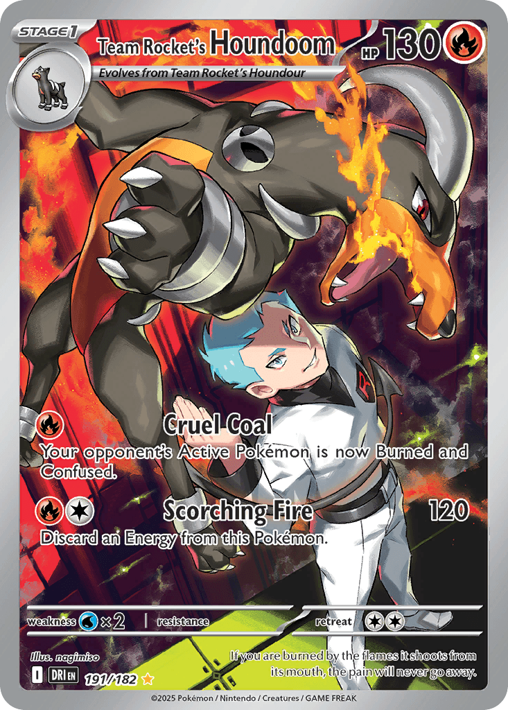 Team Rocket's Houndoom SV10-191