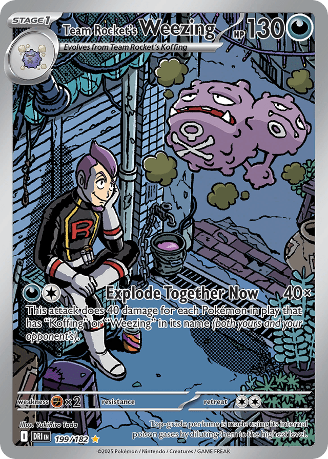 Team Rocket's Weezing SV10-199
