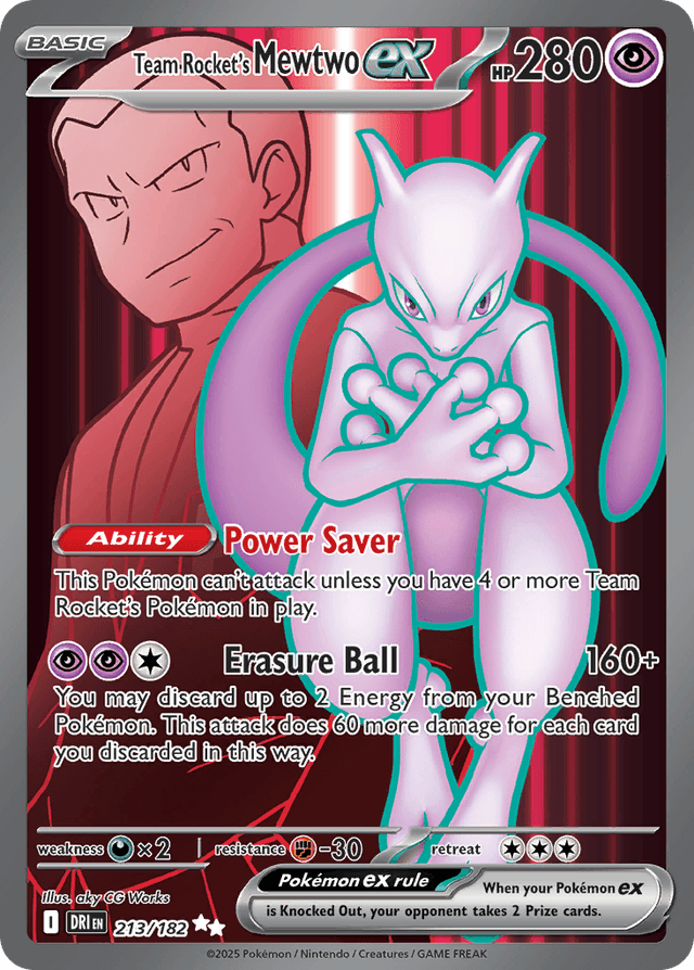 Team Rocket's Mewtwo ex SV10-213