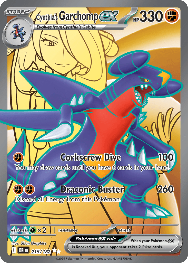 Cynthia's Garchomp ex SV10-215