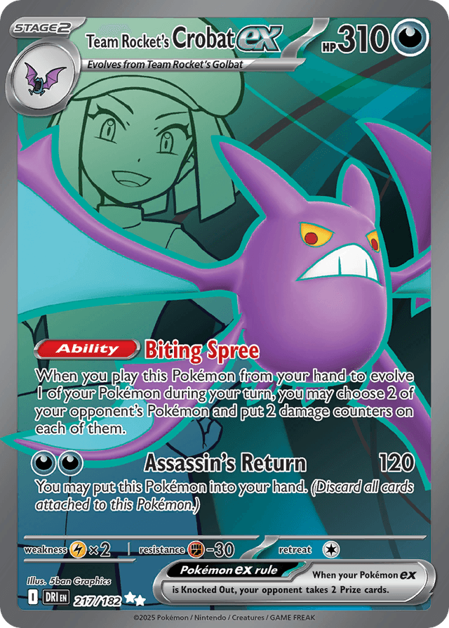 Team Rocket's Crobat ex SV10-217