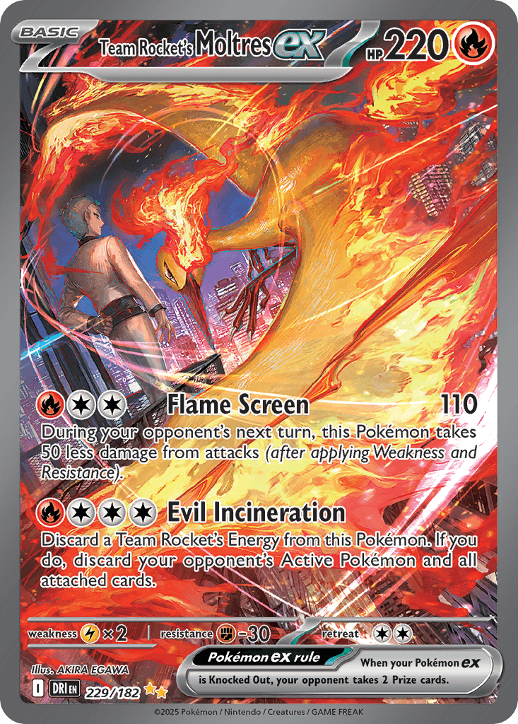 Team Rocket's Moltres ex SV10-229