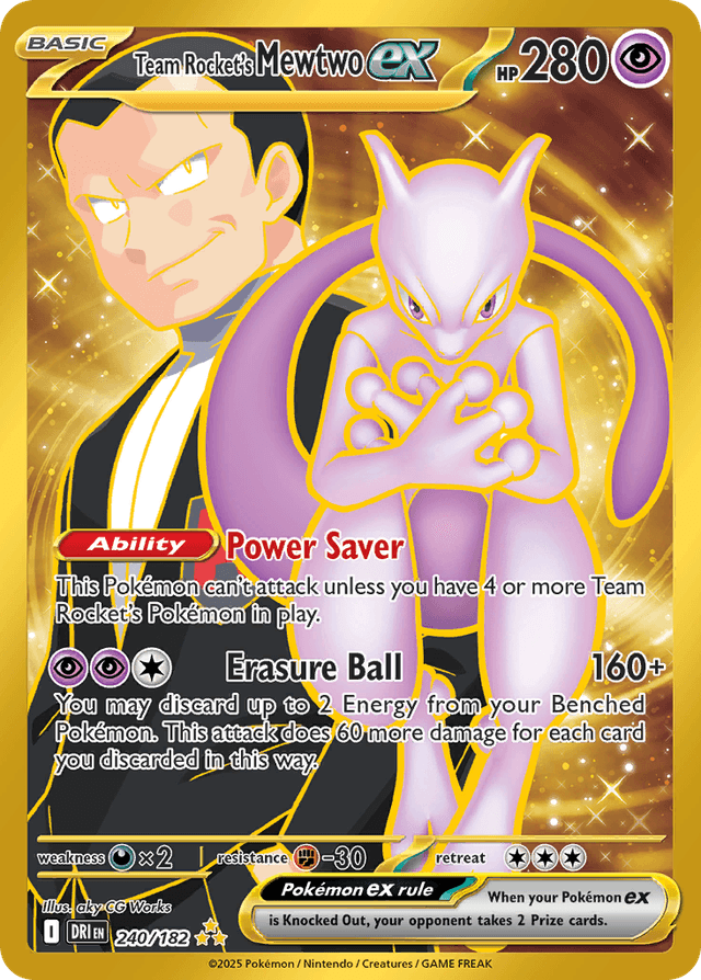 Team Rocket's Mewtwo ex SV10-240