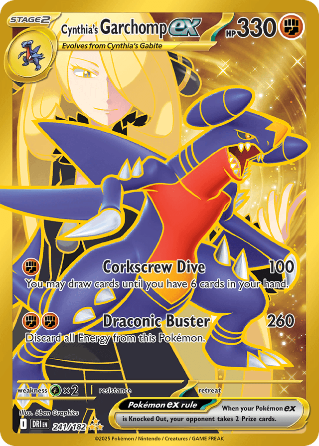 Cynthia's Garchomp ex SV10-241