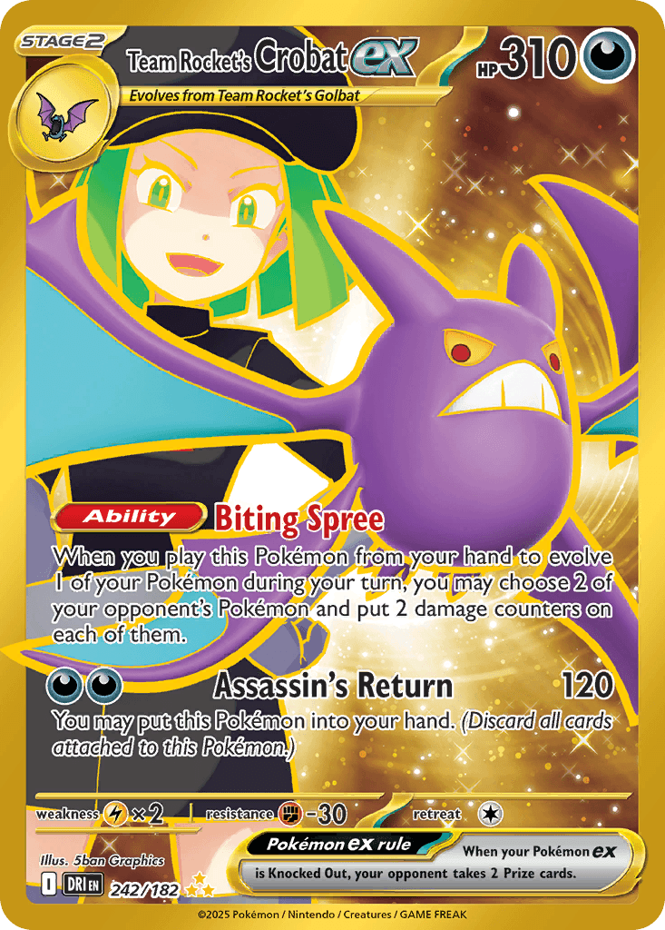 Team Rocket's Crobat ex SV10-242
