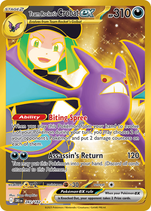Team Rocket's Crobat ex SV10-242