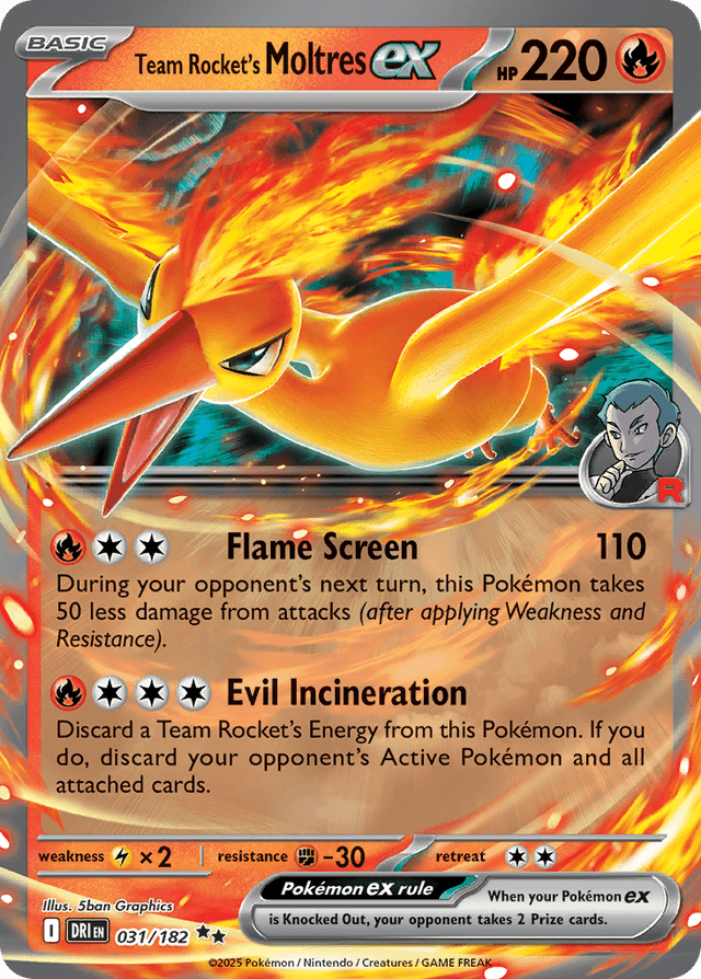 Team Rocket's Moltres ex SV10-31