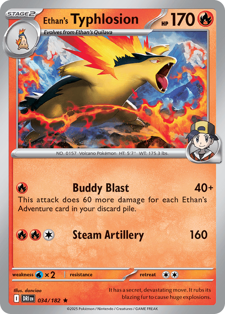 Ethan's Typhlosion SV10-34