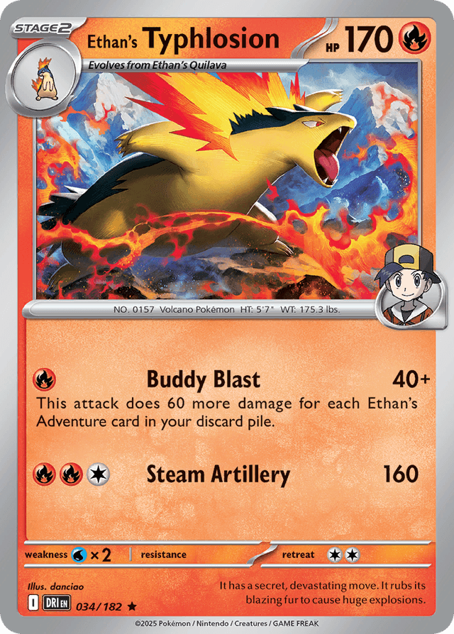 Ethan's Typhlosion SV10-34