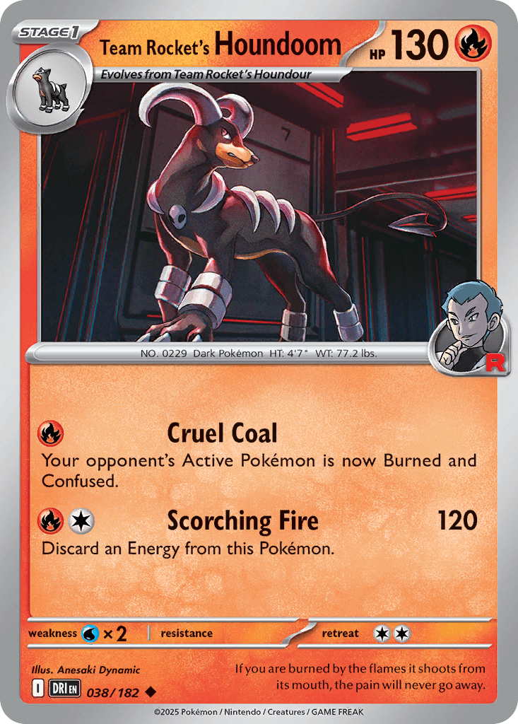 Team Rocket's Houndoom SV10-38