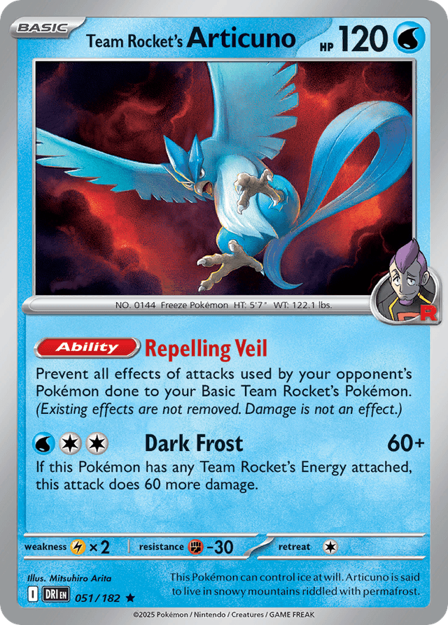Team Rocket's Articuno SV10-51