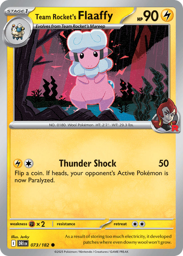 Team Rocket's Flaaffy SV10-73