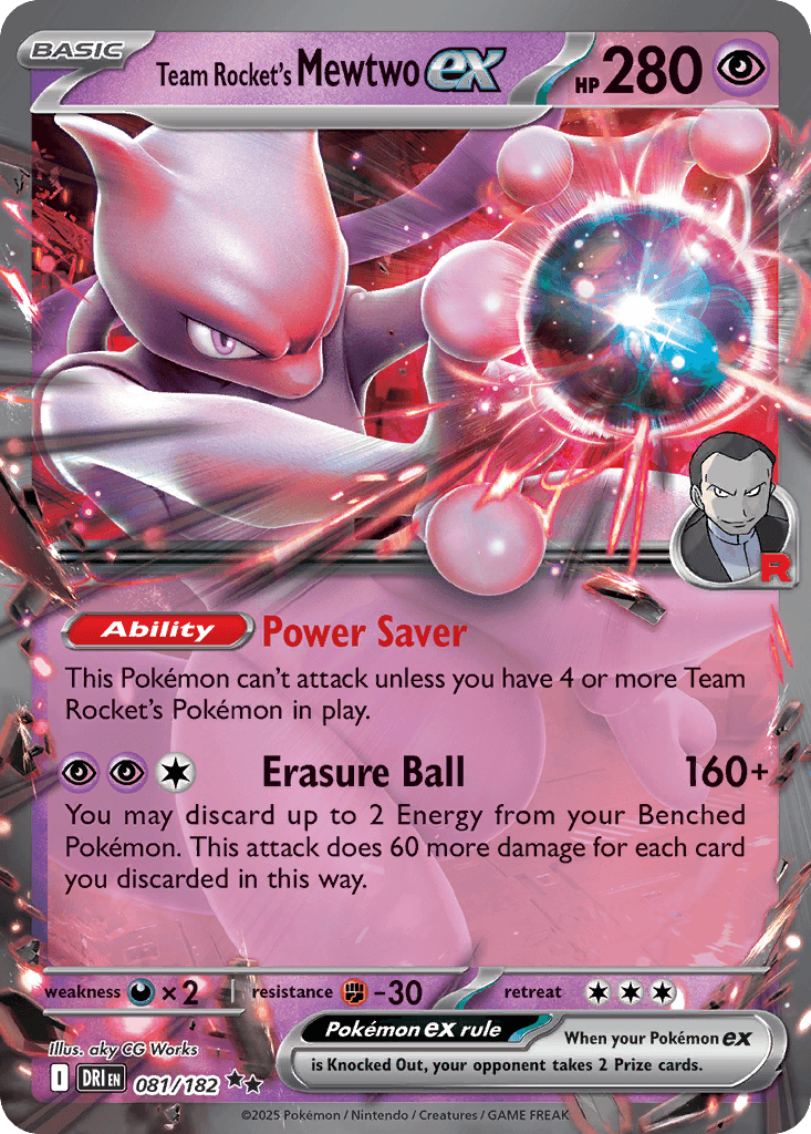 Team Rocket's Mewtwo ex SV10-81