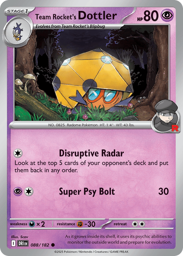 Team Rocket's Dottler SV10-88
