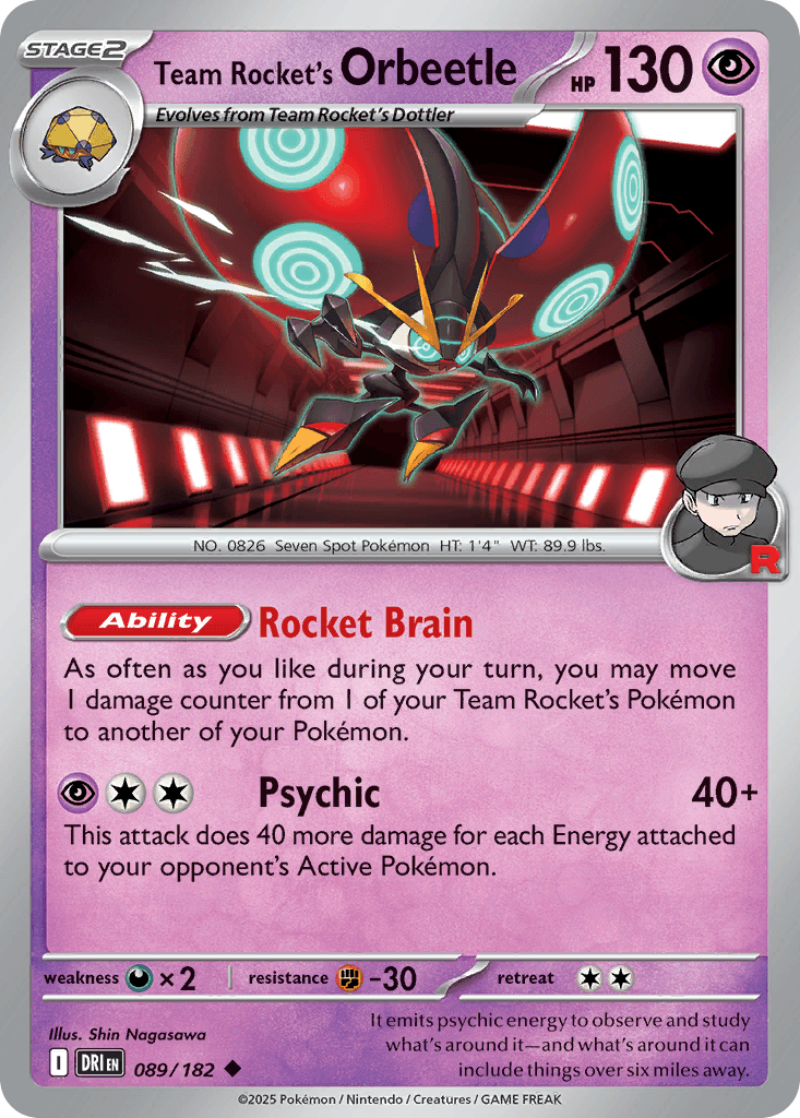 Team Rocket's Orbeetle SV10-89