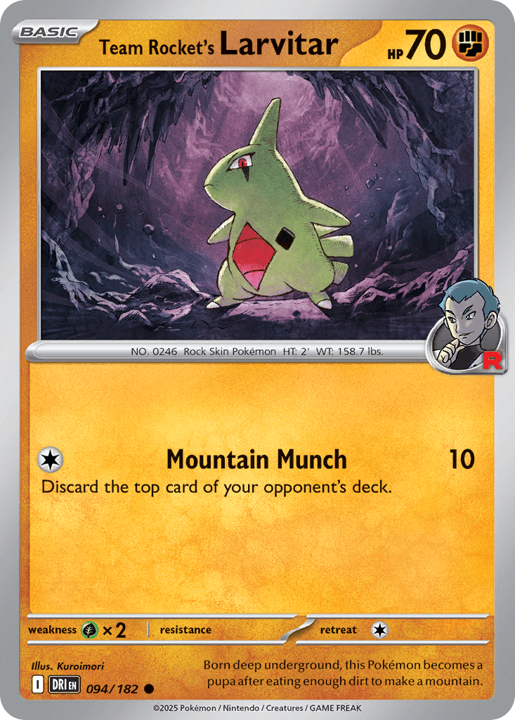 Team Rocket's Larvitar SV10-94