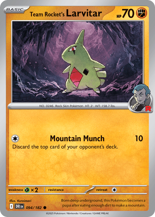 Team Rocket's Larvitar SV10-94