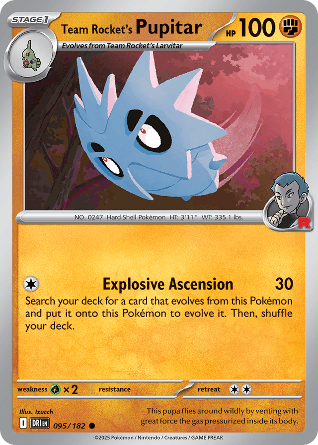 Team Rocket's Pupitar SV10-95