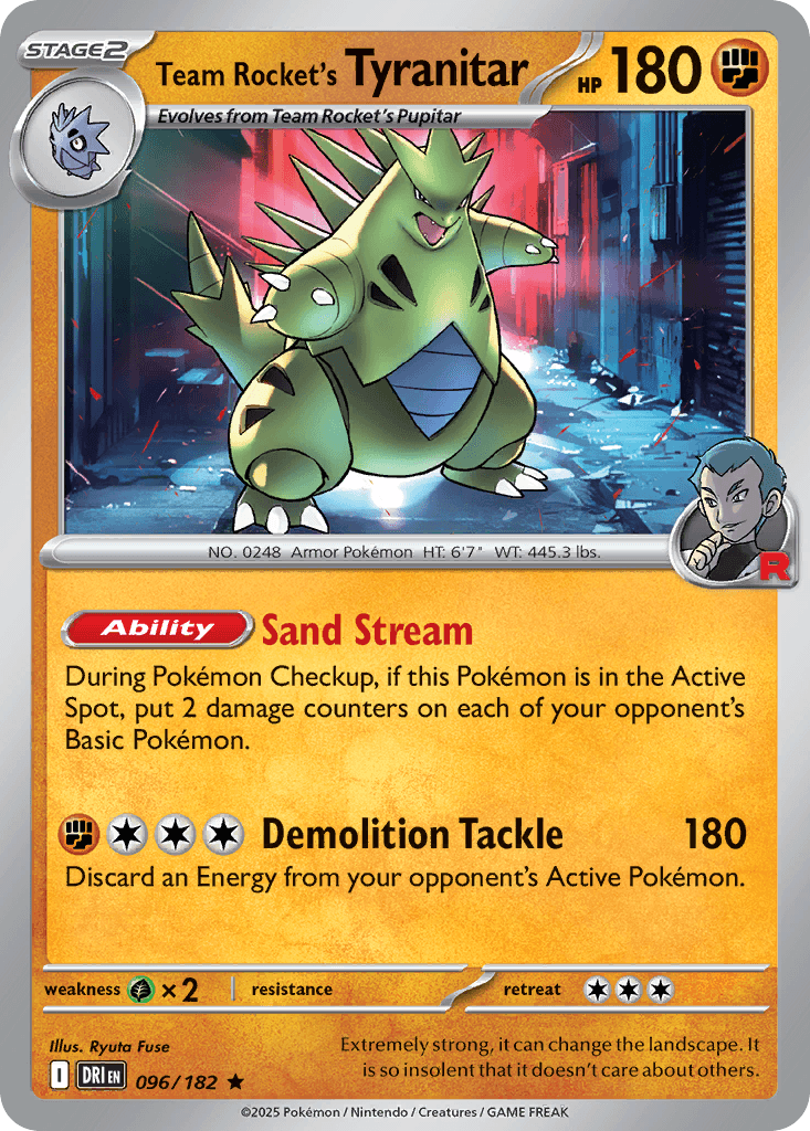 Team Rocket's Tyranitar SV10-96