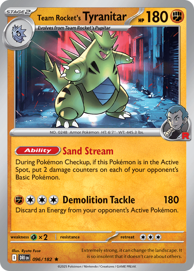 Team Rocket's Tyranitar SV10-96