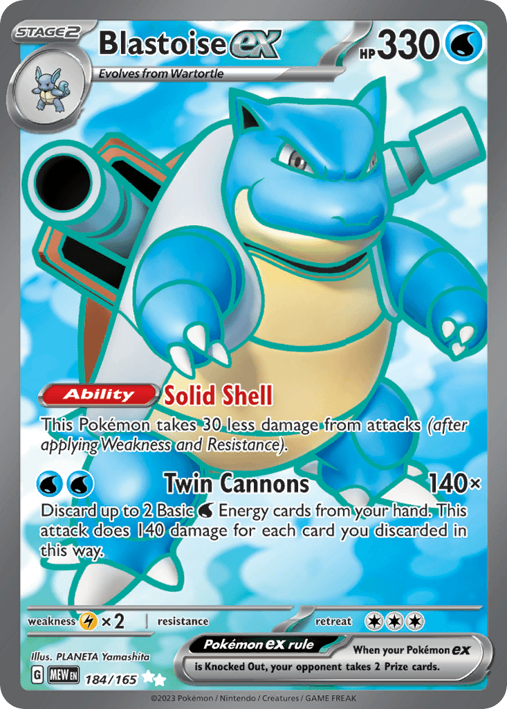 Blastoise ex SV3PT5-184