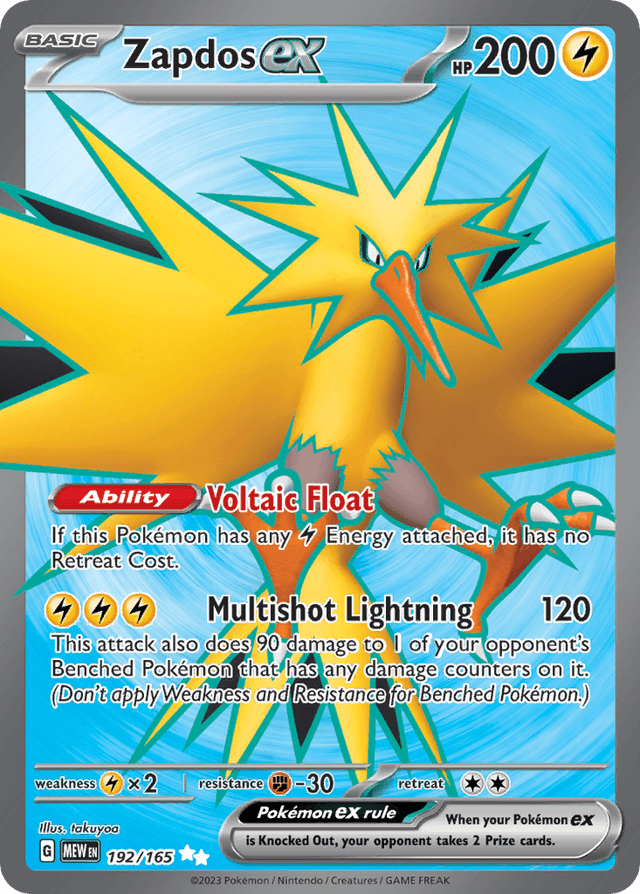 Zapdos ex SV3PT5-192