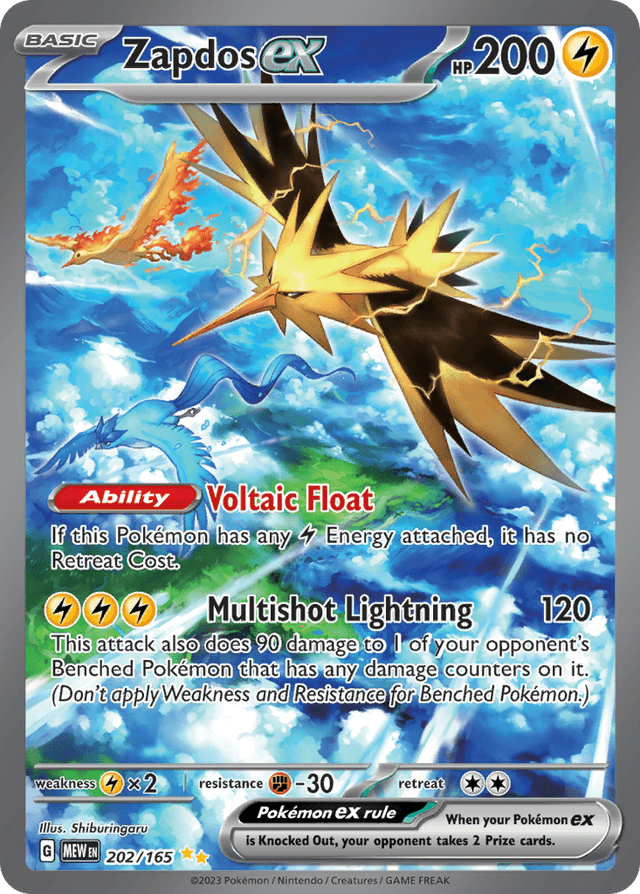 Zapdos ex SV3PT5-202