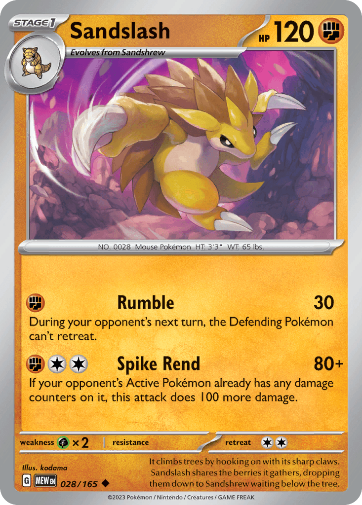 Sandslash SV3PT5-28
