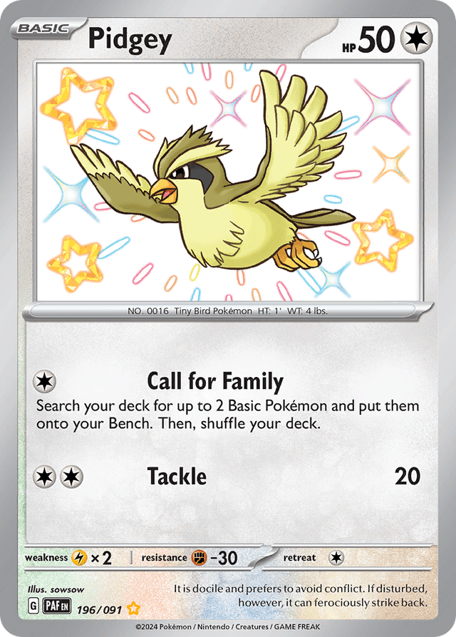 Pidgey SV4PT5-196