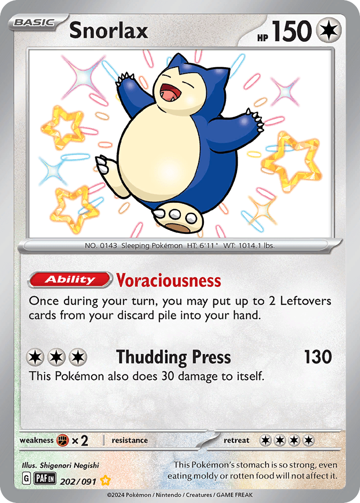Snorlax SV4PT5-202