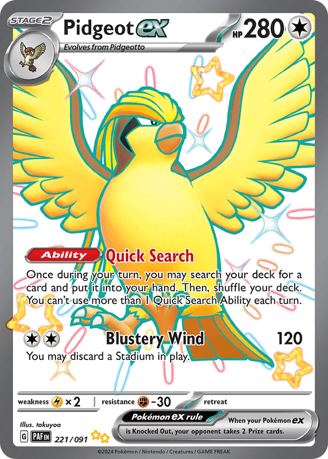 Pidgeot ex SV4PT5-221