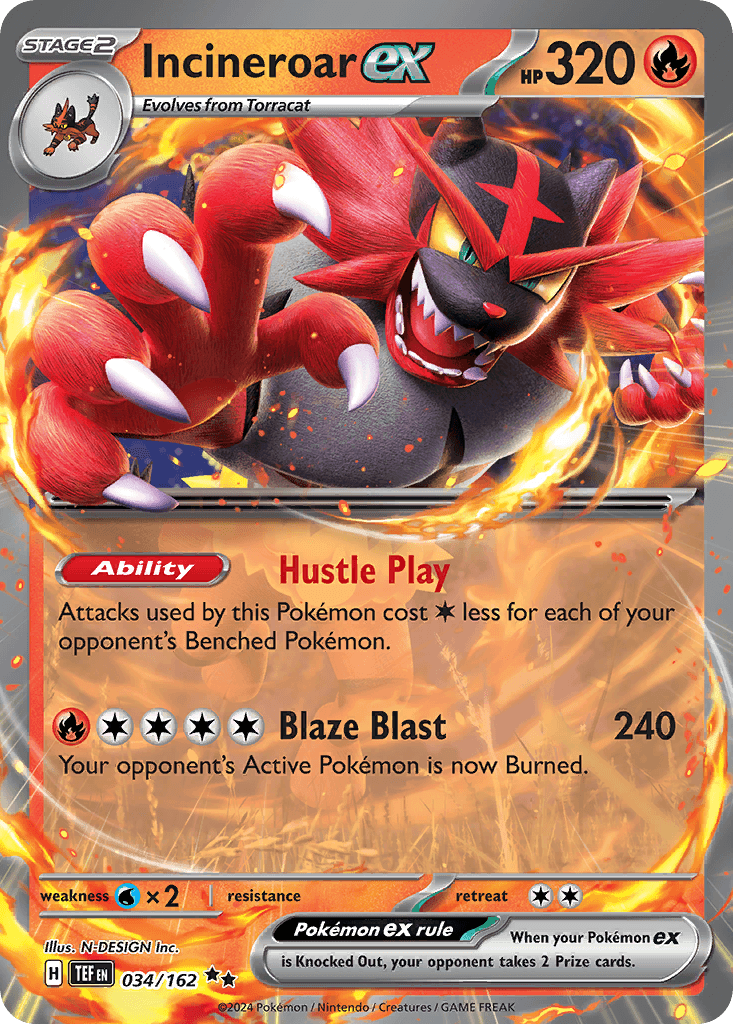 Incineroar ex SV5-34