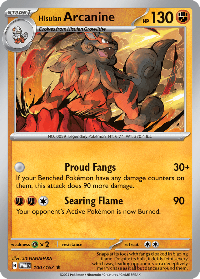 Hisuian Arcanine SV6-100