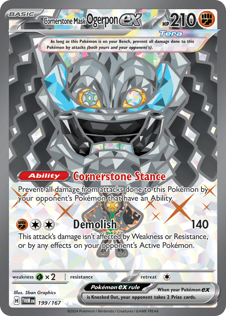 Cornerstone Mask Ogerpon ex SV6-199