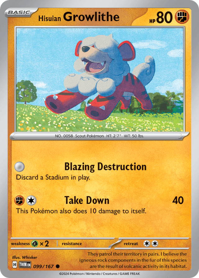 Hisuian Growlithe SV6-99